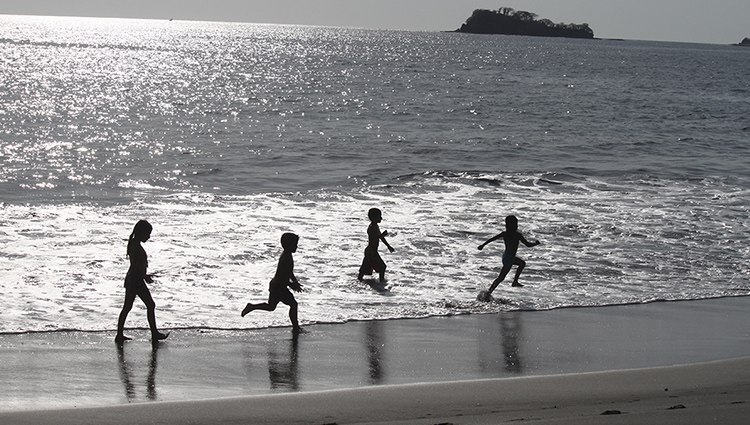 Kids in the Flamingo Beach